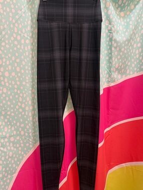 Alo yoga Black Plaid Leggings